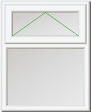 White Top Opening Window