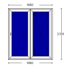 PVC White Sliding Door