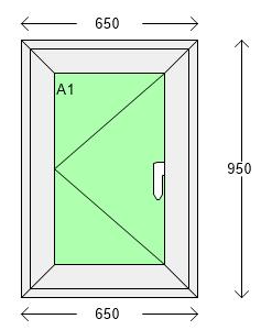 White PVC Full Opening Window