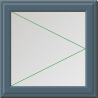 Grey PVC Full Opening Window