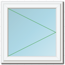 White PVC Full Open Window